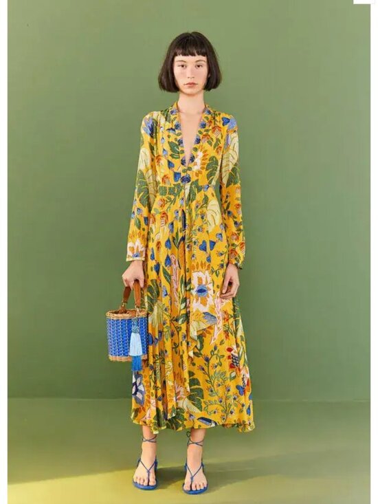 FARM Rio Dresses & Skirts - Farm Rio | Summer Garden Maxi Dress